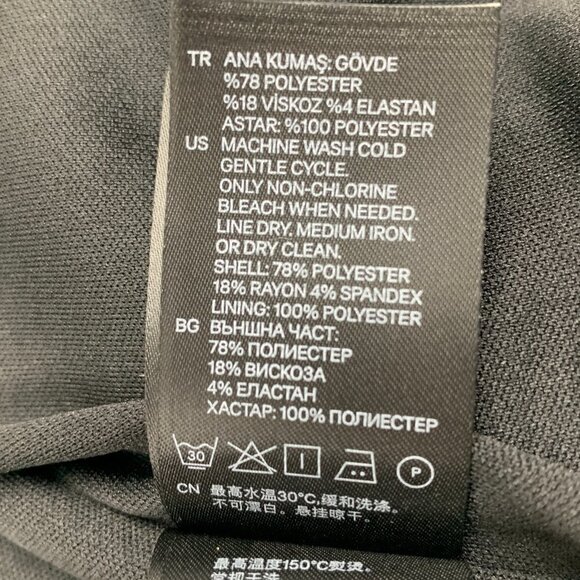 H&M Open Front Knit Viscose Blend Polka Dot Blazer Women's Size XS - Picture 5 of 6